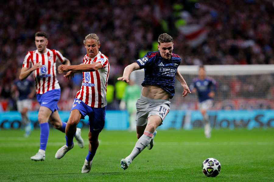 Viktor Gyokeres punta a bissare il gol segnato all'andata contro l'Atletico Madrid