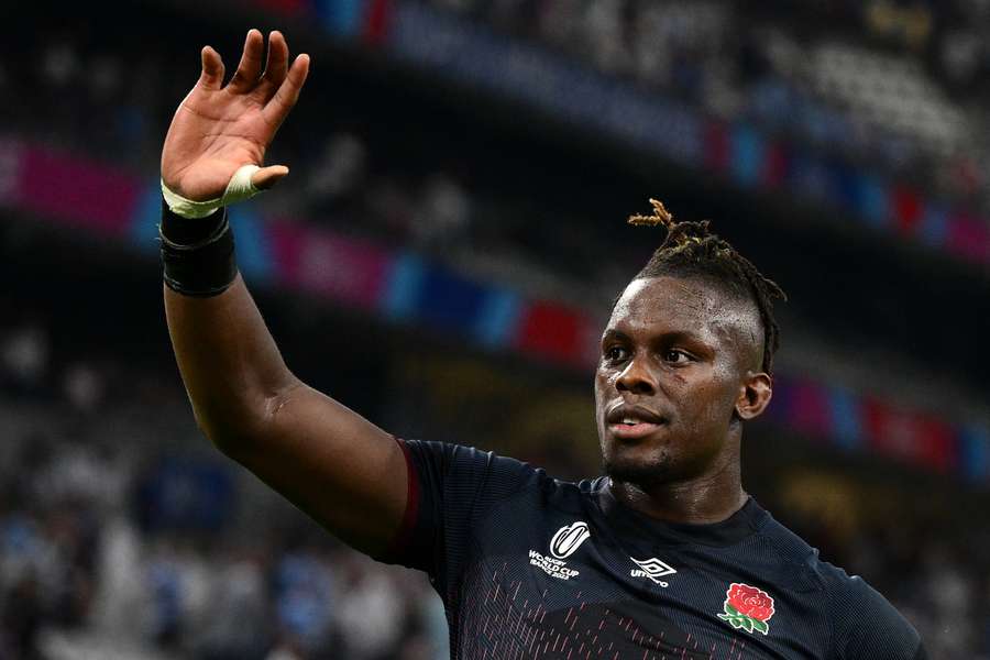 England's lock Maro Itoje reacts at full-time