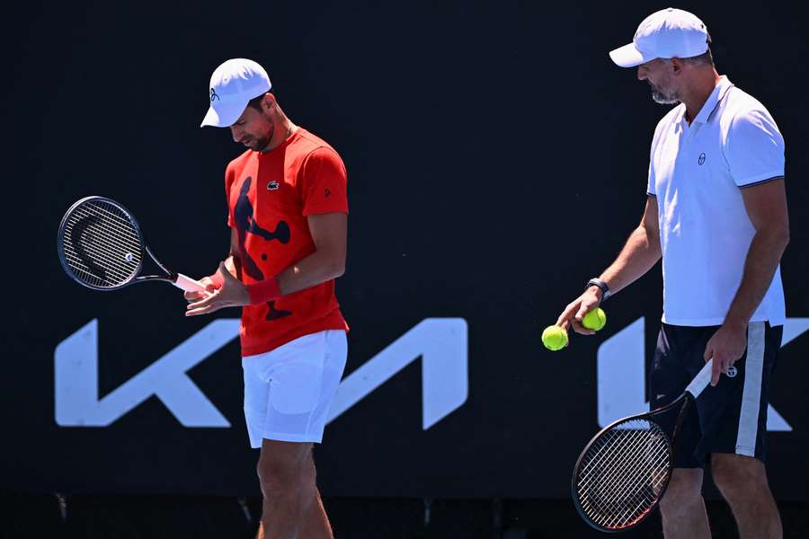 Novak Djokovic et Goran Ivanisevic début 2024.