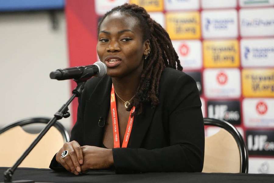 Agbegnenou en conférence de presse le 4 février.