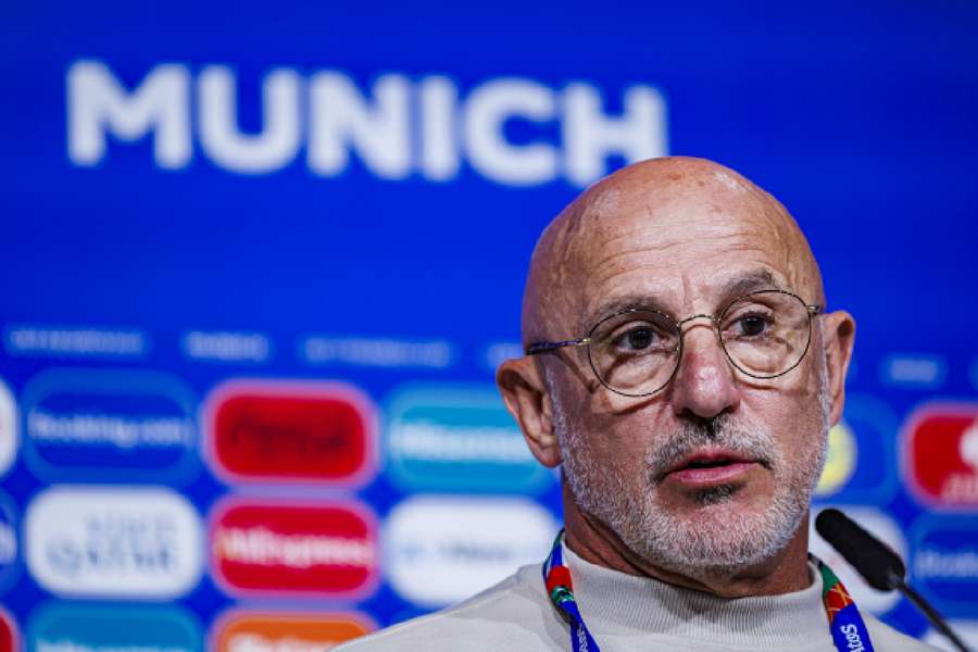 De la Fuente, en la rueda de prensa previa al partido ante Francia