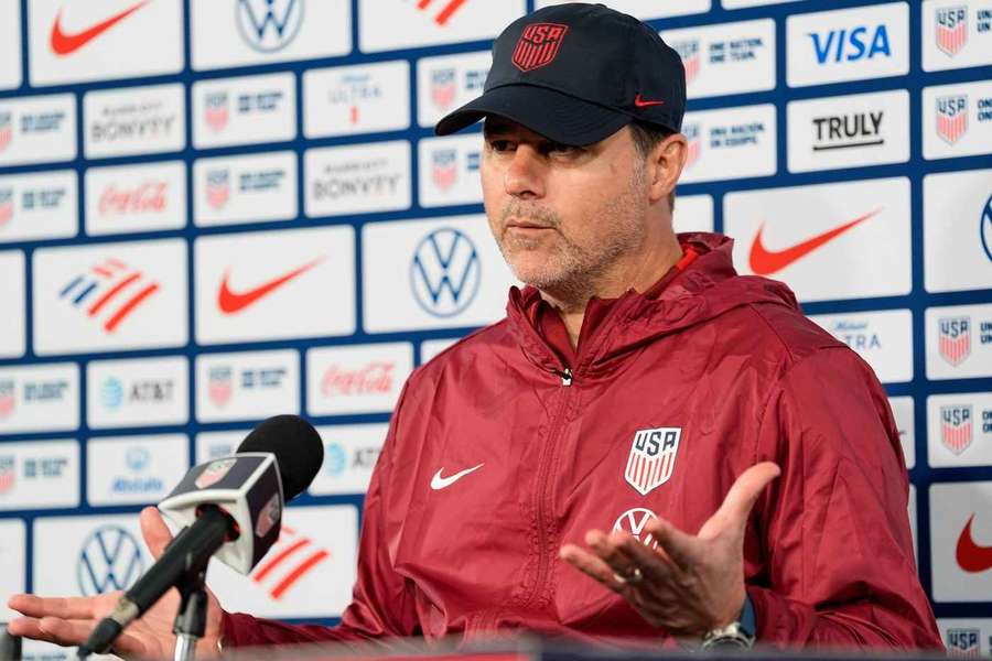United States National Team Coach Mauricio Pochettino addresses the media during a press conference