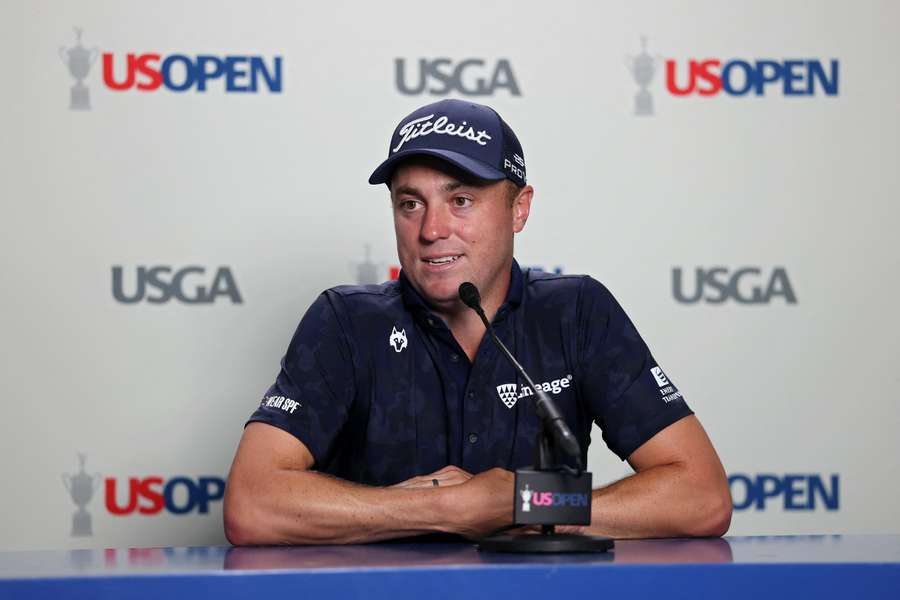 Thomas speaks to the media ahead of this week's US Open
