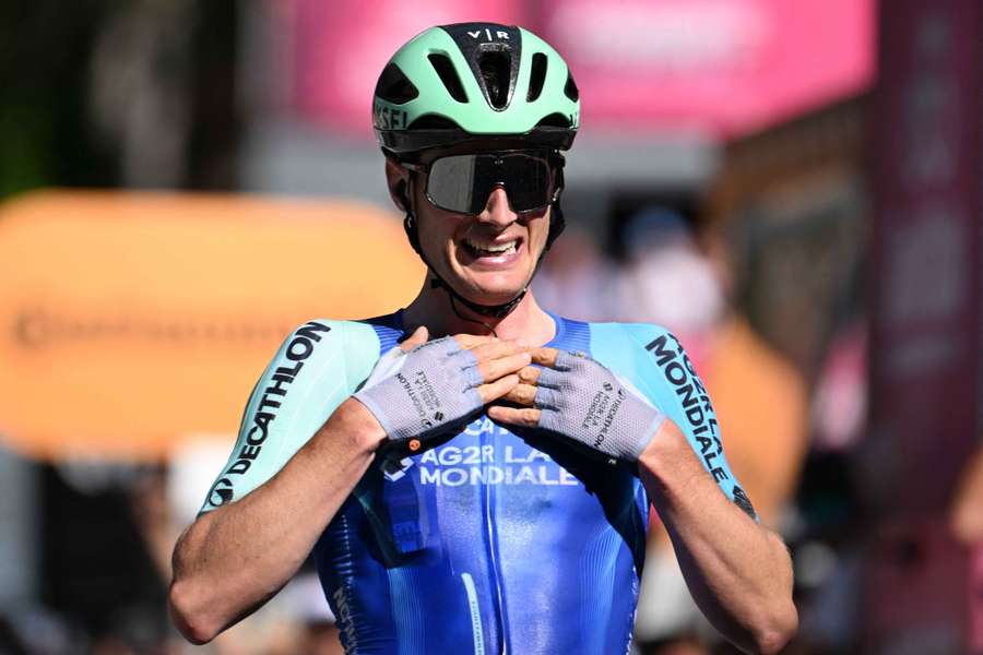 Nicolas Prodhomme celebrates