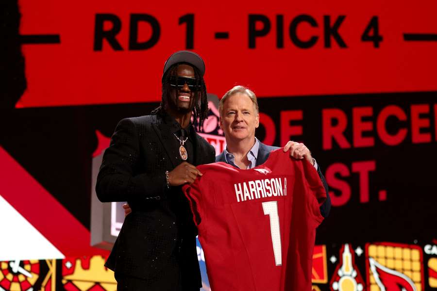 Marvin Harrison Jr. during the NFL Draft