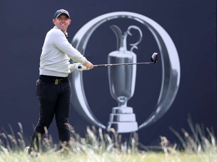 McIlroy in action at Royal Liverpool