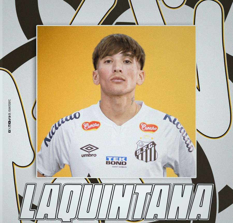 O anúncio do acordo oficial entre Santos e Laquintana