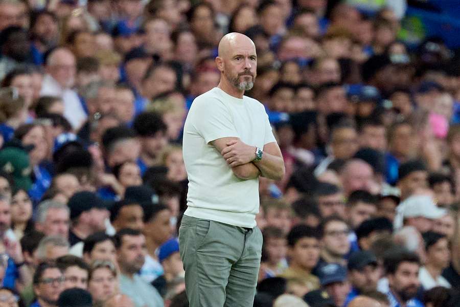 Erik ten hag on the touchline in pre-season