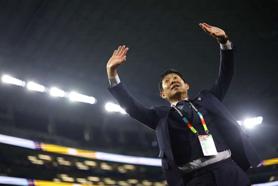 Japan coach Hajime Moriyasu 