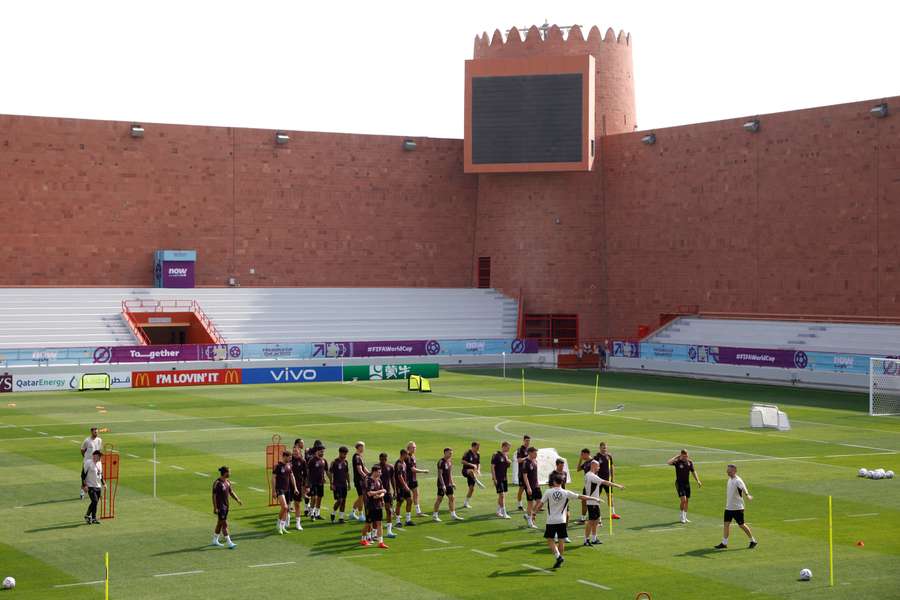 Germany train at the Al Shamal Stadium in Qatar