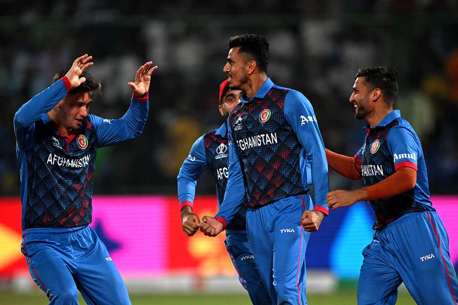 Afghanistan players celebrate