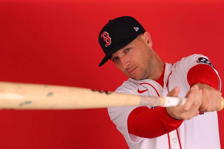 Alex Bregman during his first photoshoot with the Boston Red Sox (February 2025)