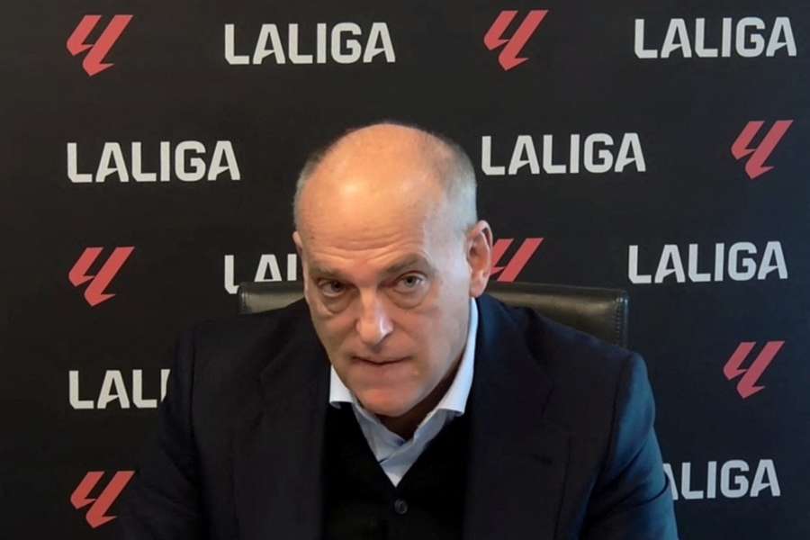 Tebas, da LaLiga, saiu atirando novamente contra a liga separatista