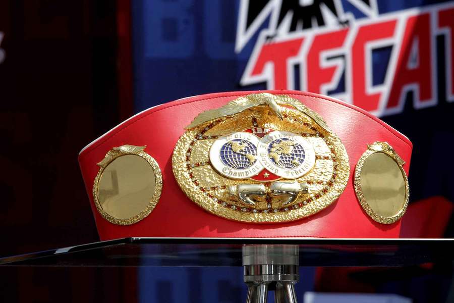 Foto de archivo de un cinturón de boxeo Foto de archivo de un cinturón de boxeo