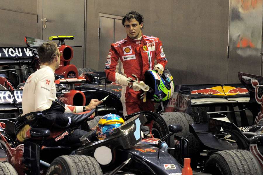 Felipe Massa, al final de la carrera que le arrebató el título de 2008