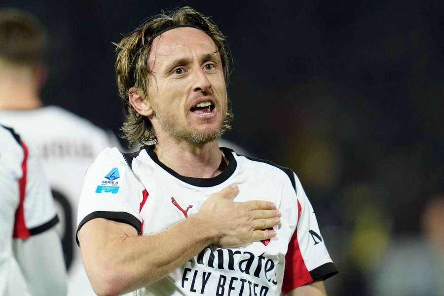 Chorvatská legenda Luka Modrič úřaduje v dresu AC Milán.