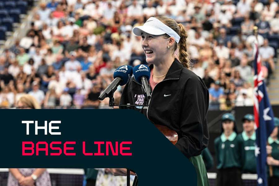 Andreeva speaks after her victory in the Adelaide final