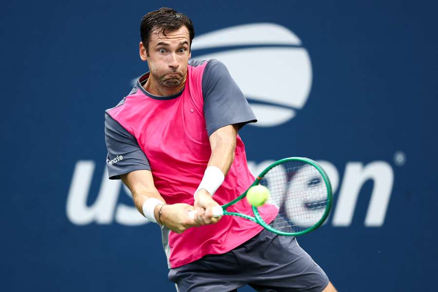 Quentin Halys à l'US Open. Quentin Halys à l'US Open.