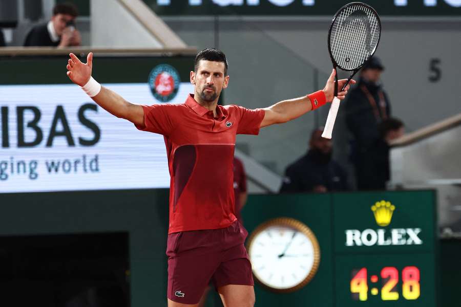 Djokovic innaction at Roland Garros