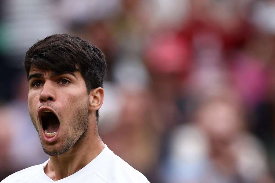 Carlos Alcaraz à Wimbledon.