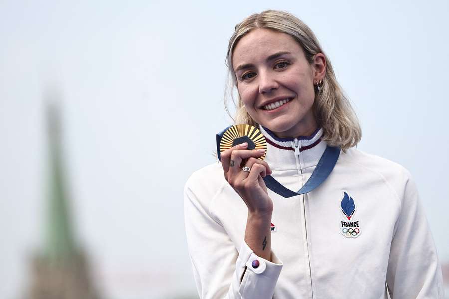 Cassandre Beaugrand sur le podium.