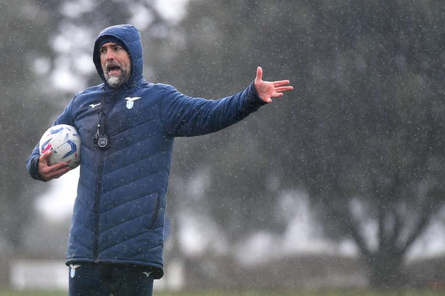 Igor Tudor dirige l'allenamento della Lazio