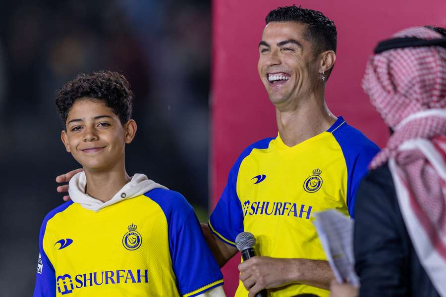Cristiano jr. e CR7