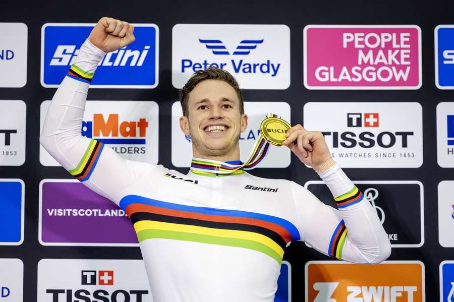 Harrie Lavreysen werd wereldkampioen sprint