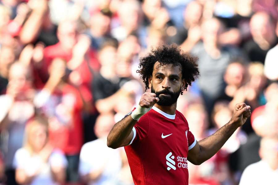 Salah tem quatro gols na temporada