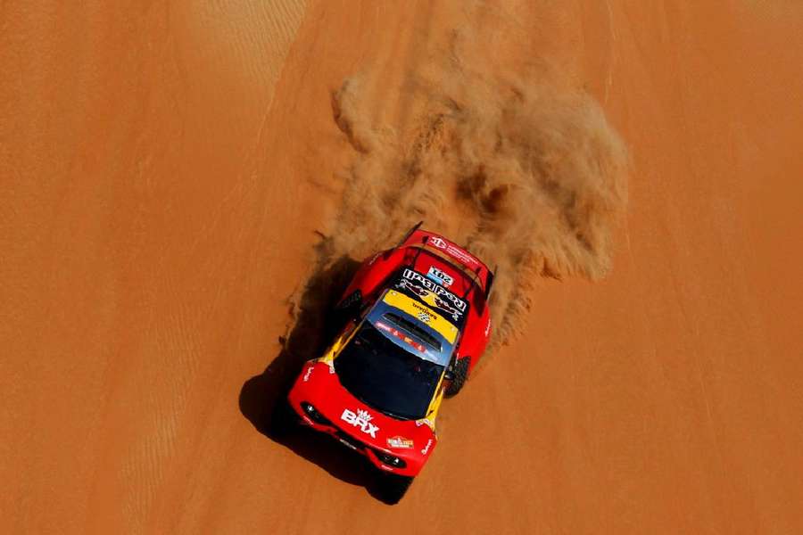 Sebastien Loeb and co-driver Fabian Lurquin in action during stage 11 