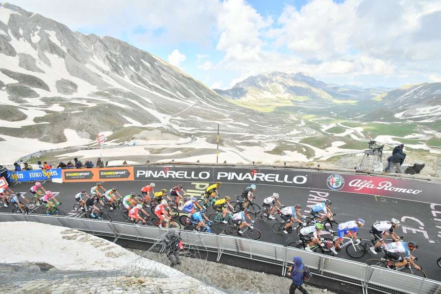 Gran Sasso d'Italia tijdens de Tour van 2018