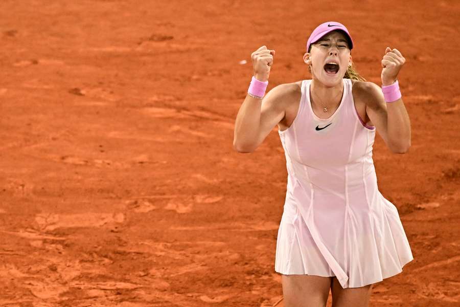 Andreeva celebrates win