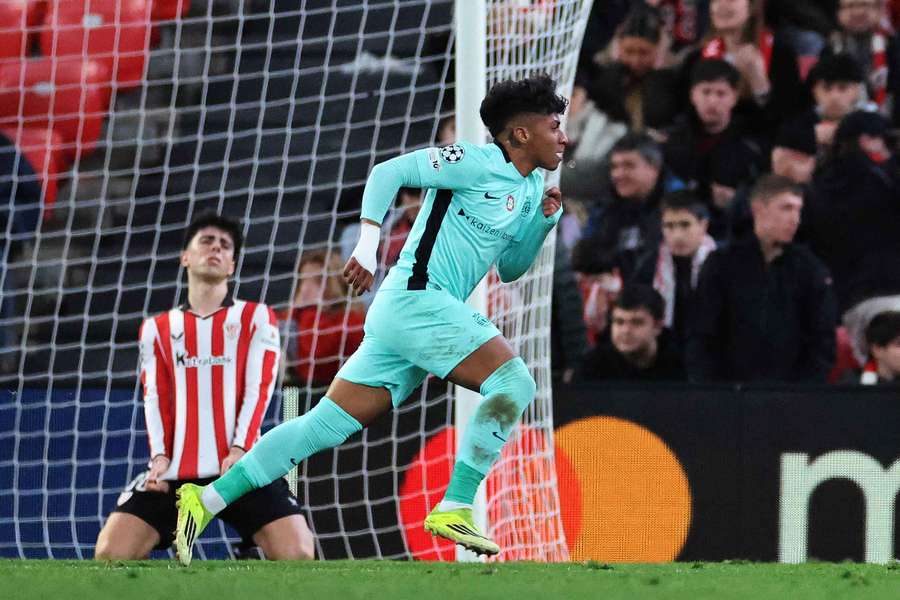 Alisson Santos marcou o golo da vitória do Sporting diante do Athletic Bilbao (2-3)