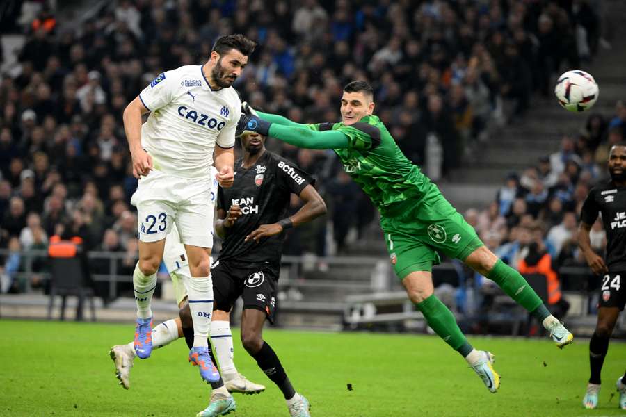 Kolasinac headed home Marseille's first goal