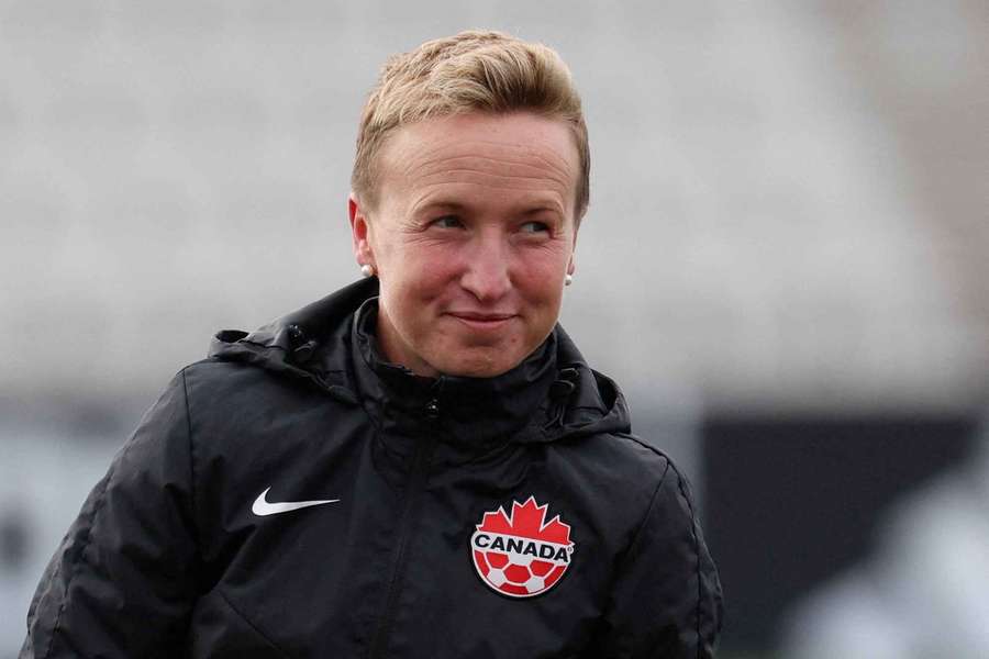 Canada coach Bev Priestman will not be on the bench for their opening game following the incident