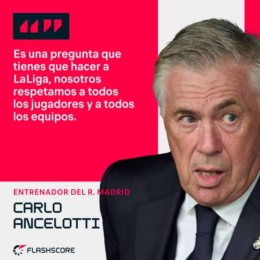 Las palabras de Carlo Ancelotti.