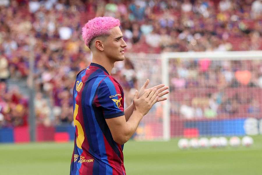 Gavi, antes de lesionarse en el Elche-Barça