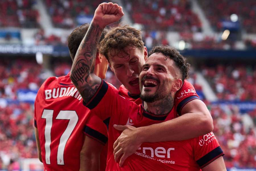 Rubén García celebra su gol.