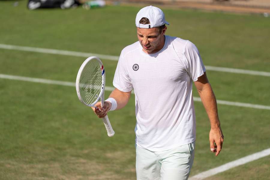 Tallon Griekspoor was eliminated from the first round of Wimbledon