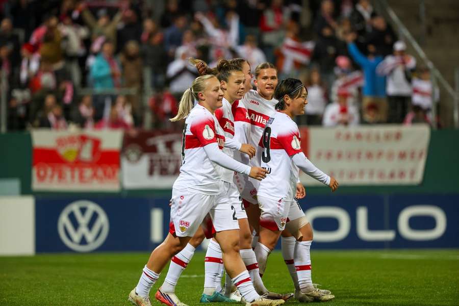 Die Frauen des VfB Stuttgart stehen erstmals im DFB-Pokal-Viertelfinale