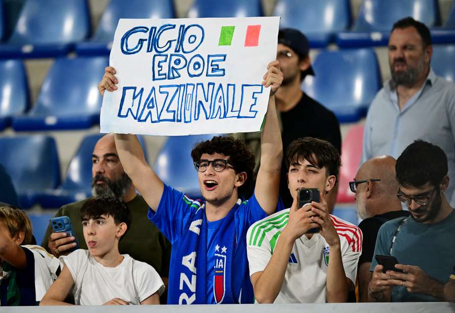 Un tifoso azzurro Un tifoso azzurro