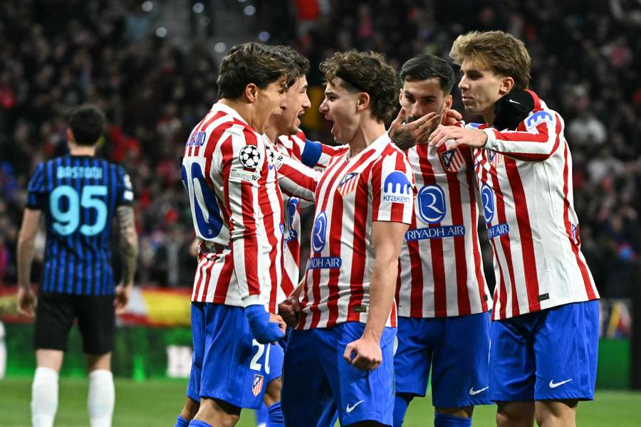 O Atlético de Madrid desbancou a Inter de Milão na capital espanhola