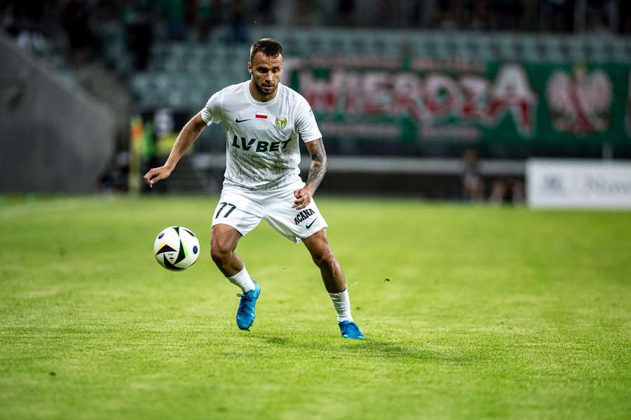 Marcin Cebula w barwach Śląska Wrocław.
