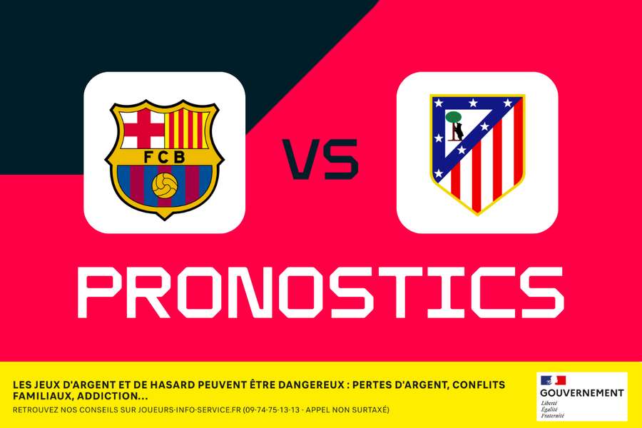 Barça - Atlético : Pronostics, meilleures cotes et paris (Coupe du Roi) Barça - Atlético : Pronostics, meilleures cotes et paris (Coupe du Roi)