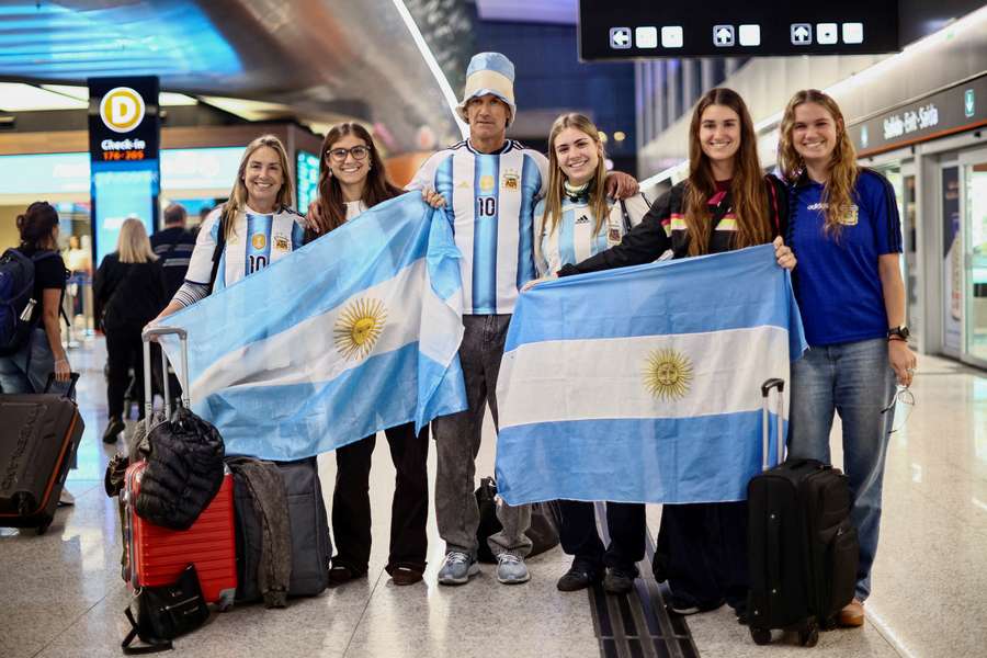 Argentina fans arrive in New York City for the World Cup final Argentina fans arrive in New York City for the World Cup final