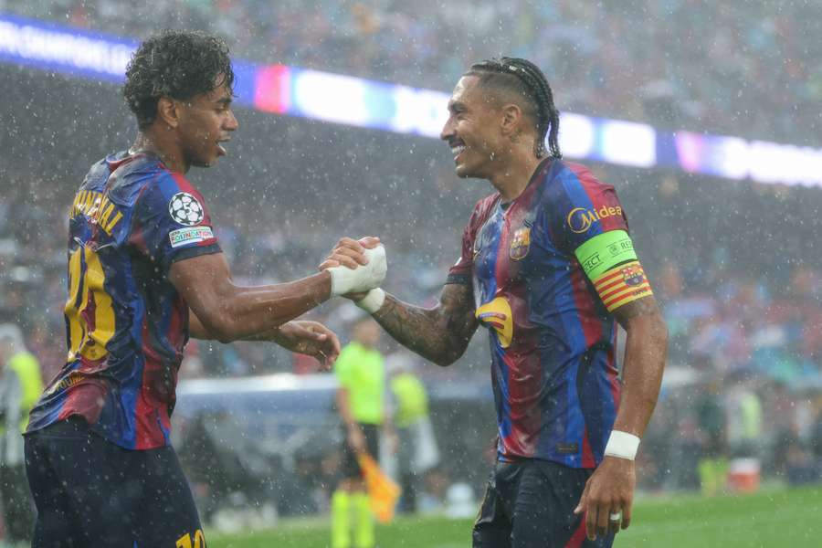 Lamine Yamal Raphinha Barcelona Lamine Yamal Raphinha Barcelona