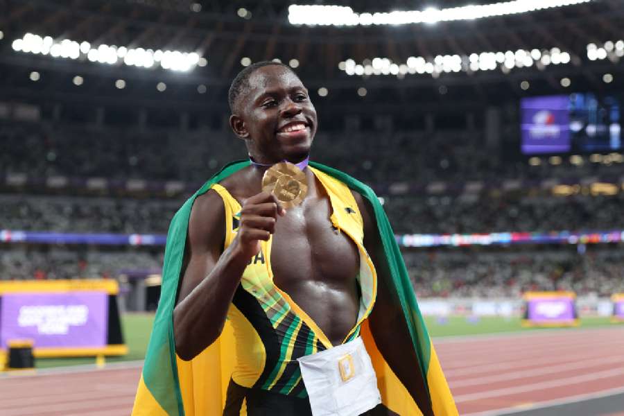 Oblique Seville celebrates gold medal