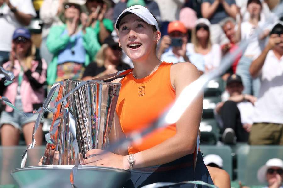 Mirra Andreeva won her first WTA 1000 title last year in Indian Wells.