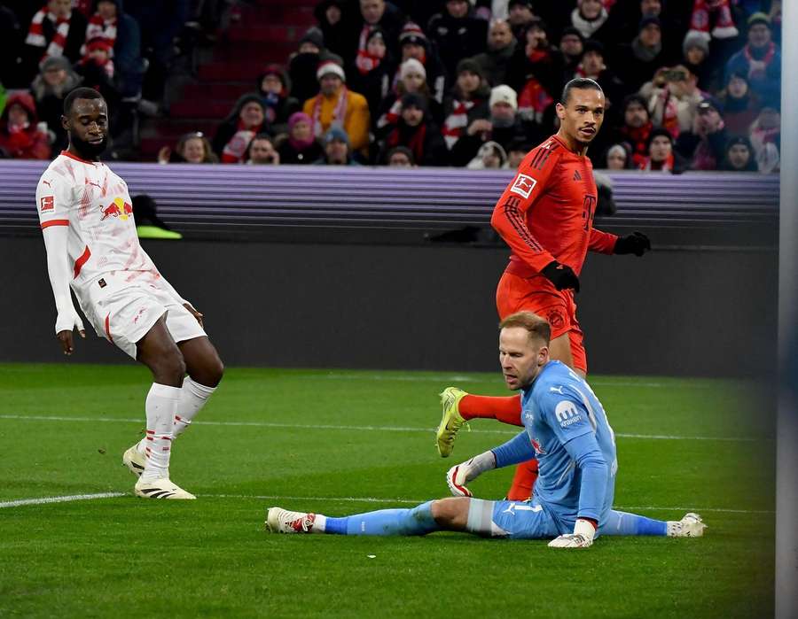 Leroy Sane scores against RB Leipzig Leroy Sane scores against RB Leipzig