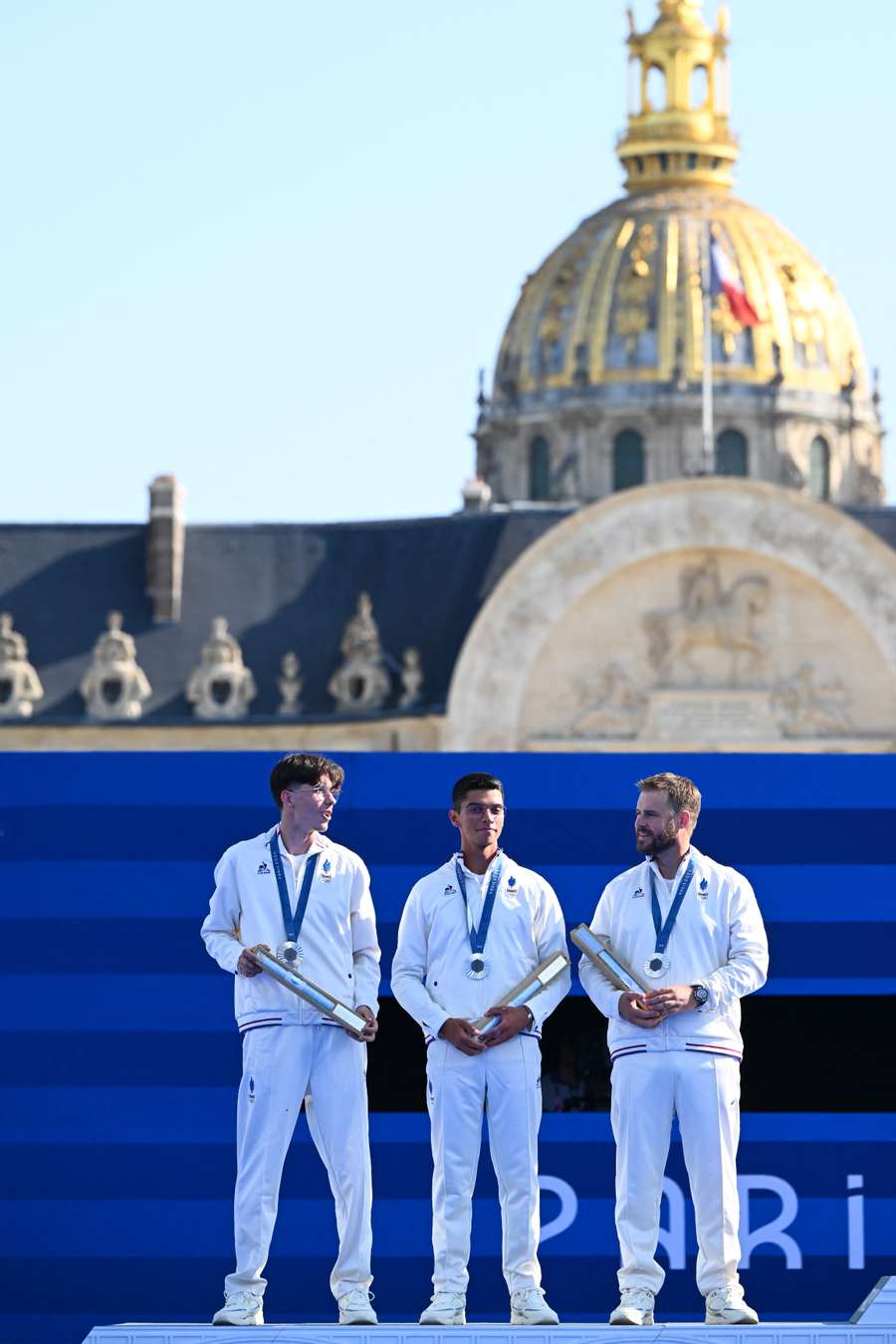 Le trio argenté aux Invalides